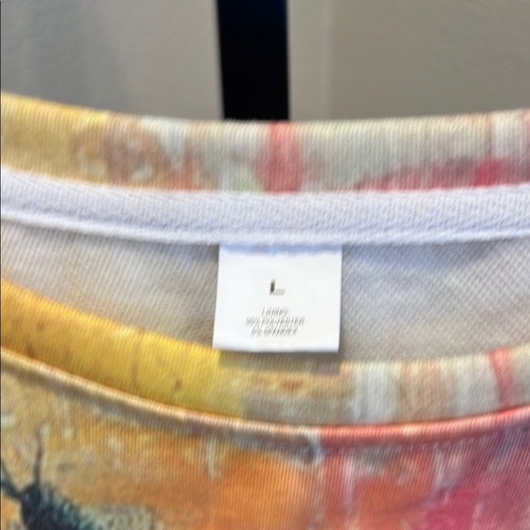 Colorful Cat Print long sleeve shirt - Picture 2 of 3